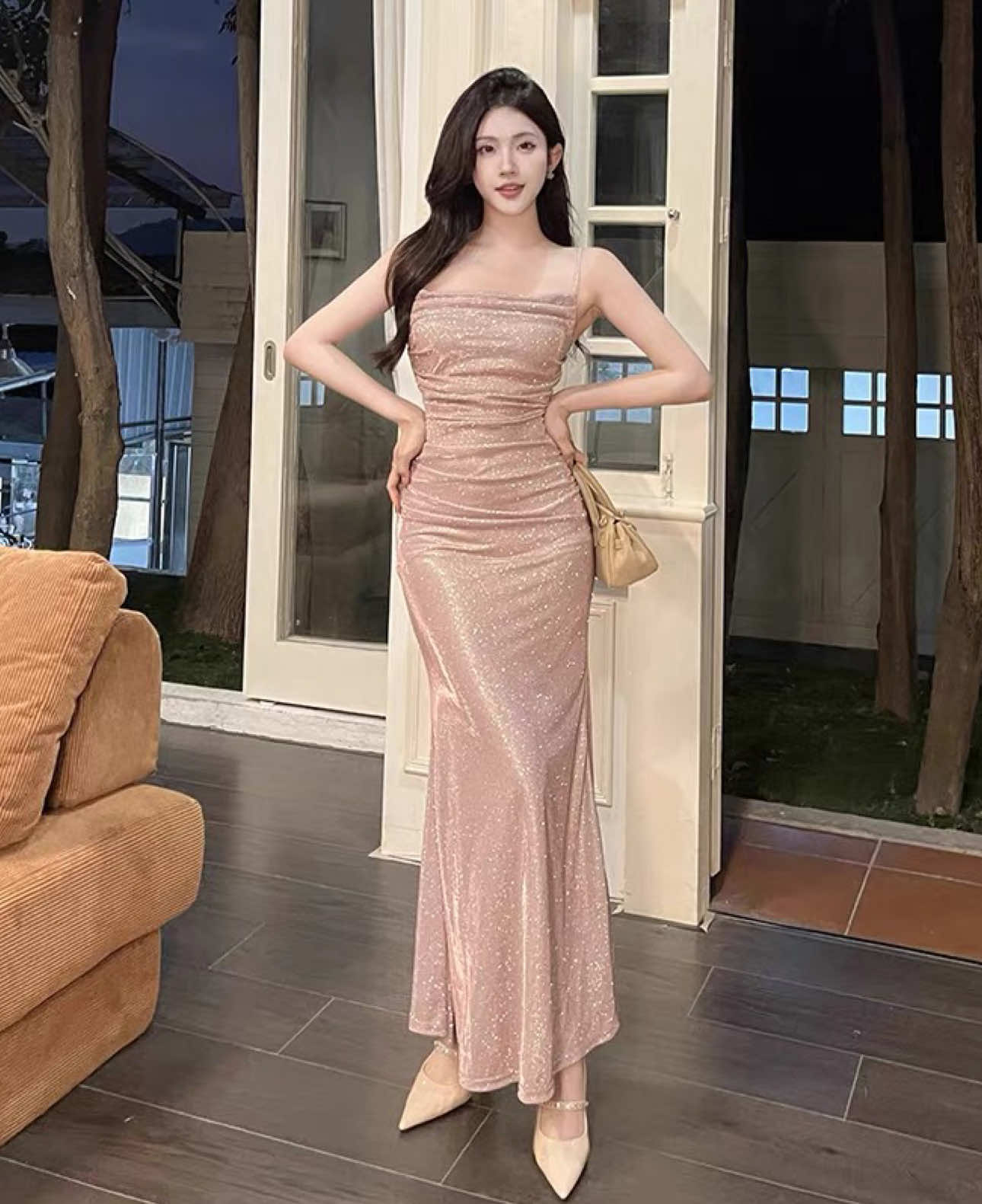 I found my lovely dinner dress❤️😍 so pretty ~~~ #outfitideas #outfit #dresscantik #dressmurah #dressup #koreanstyle #CapCut 