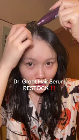Dr. Groot hair serum feels so cooling when applying and it helps my scalp stay clean and less oily  #drgroot #hairserum #hairloss #hairgrowth #hairgrowthtips @LG beauty US 