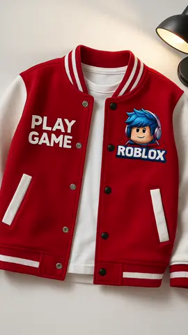 Jaket varsity anak motif roblox,yang lagi rame nih guys keren banget loh #jaketvarsityanak #hoodieanak #roblox 
