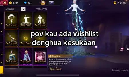 Wishlist baru 😍#fyp #garenafreefire #soulland #donghua #freefirexsoulland @Garena Free Fire MY 