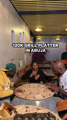 GRILL SPOT IN GUZAPE ABUJA @grillcityabuja Would you pay N120k for this Village platter? @grillcityabuja has a new location in Guzape! Better than ever! More specious, cozy and the perfect spot to chill with your favorite people.  The Village Platter comes with a whole goat, special rice, Salad, Naan bread, 2 sides of choice, pepper sauce, Yaji. The platter comfortably fed the entire crew of 8 persons  They also grilled fish, from catfish, croaker, tilapia, and chicken wings. All of which come with a side of complimentary sweet potatoes There’s Ayo and complimentary puff puff while you wait for your food. And palmwine and Arabian tea  Medium catfish - N15,000 Extra large croaker - N30,000 Large tilapia - N20,000 Village platter - N120,000 Wings o clock - N10,000 Palm wine - N12,000 Arabian tea - N6,000 @grillcityabuja Guzape will be opening live this Friday! Pull up with your favorite people! LOCATION: FHA Guzape/ENL, Just by the Gate  Contact 0903 613 1199 Tag @seeabuja #seeabuja on your visit 