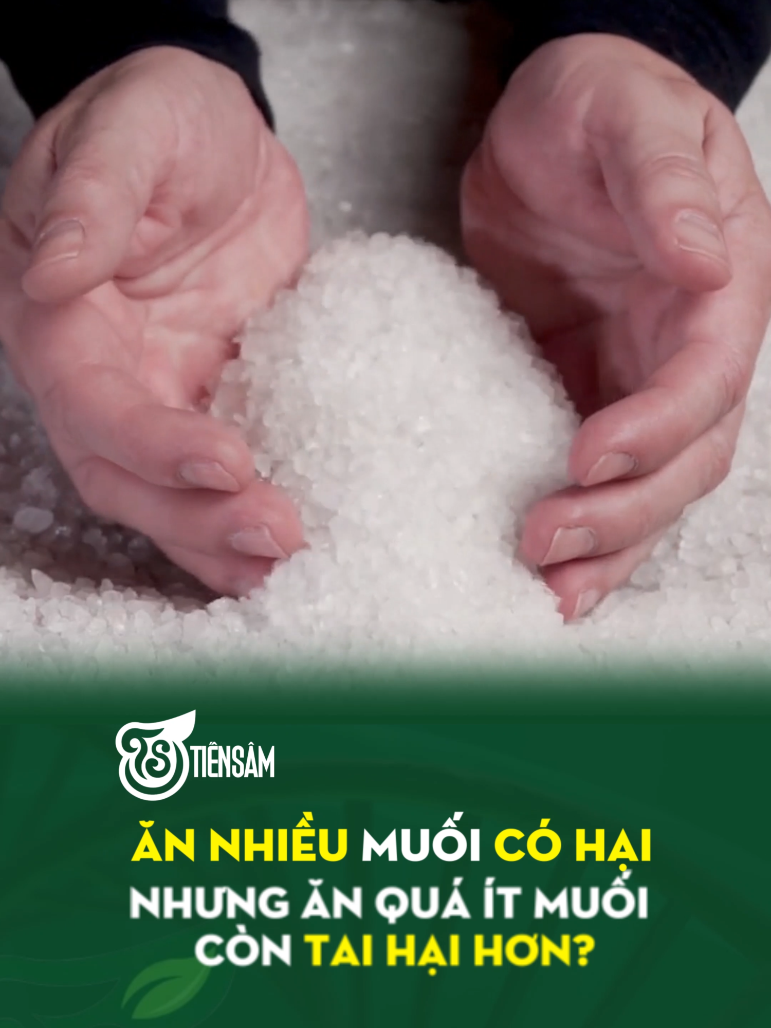Ăn nhiều muối có hại, nhưng ăn quá ít muối còn tai hại hơn? #tiensam #songlanhmanh #tuchualanh #leanontiktok #muoi