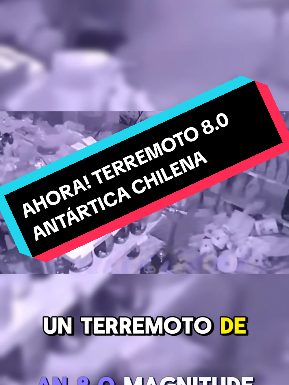 Terremoto 8.0 Antártica chilena, paso Drake, 21/08/2025 El epicentro se registró a 259 km al noroeste de la base Fray Jorge, se sintió con fuerza en las zonas del sur de chile y parte de Argentina. #terremoto #earthquake #hoy  #2025 #importante 