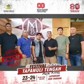 Horas Tapanuli Tengah! Oi Dusanak!  Datang ya, kita bernyanyi bersama dan bersenang - senang di Festival Tapanuli Tengah Naik Kelas 80 Tahun, Adil Untuk Semua di Lapangan GOR Pandan, Kabupaten Tapanuli Tengah pada tanggal 23 - 24 Agustus 2025, ditunggu ya.. Dimeriahkan oleh :  MARSADA BAND Horas Tapanuli Tengah! @Masinton Pasaribu  @H. Mahmud Efendi Lubis  #TaptengNaikKelas #AdilUntukSemua