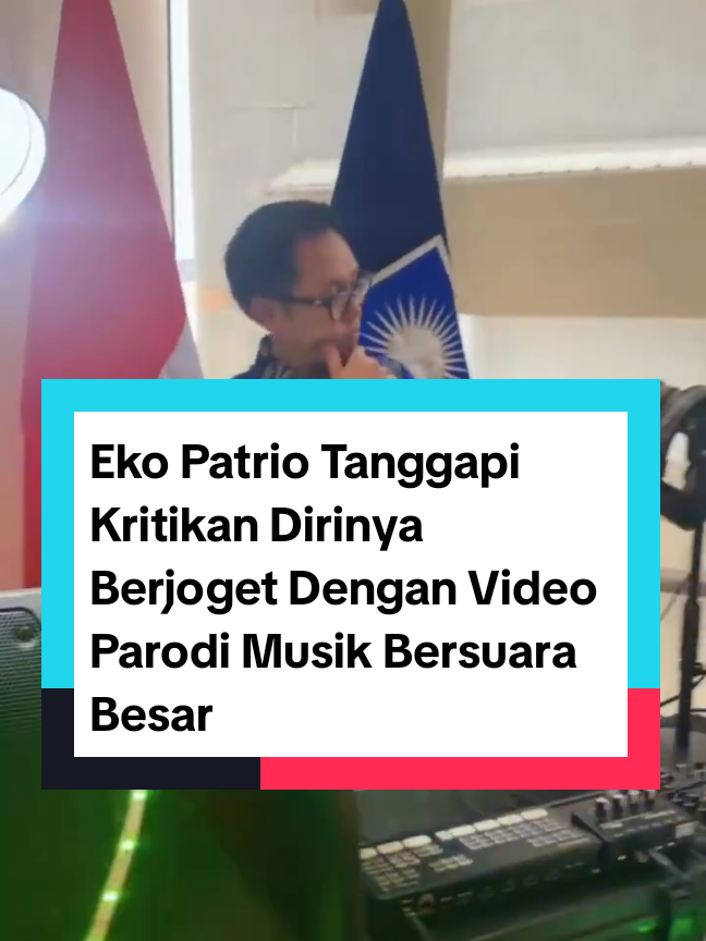 Politikus Partai Amanat Nasional Eko Patrio mendapatkan banyak kritikan setelah video viralnya berjoget di Sidang Tahunan DPR beberapa waktu lalu. Menanggapi kritikan tersebut Eko Patrio menjawab dengan mengunggah video parodi musik bersuara besar. #politics #dprri #ekopatrio #musik #kritik 