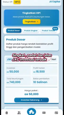 investasi jxc terbaik cocok untuk pemula 📈🚀📊  #investasiterbaik #jxcapital #investasipemula #bisnisanakmuda #jxcapitalinvestasi 