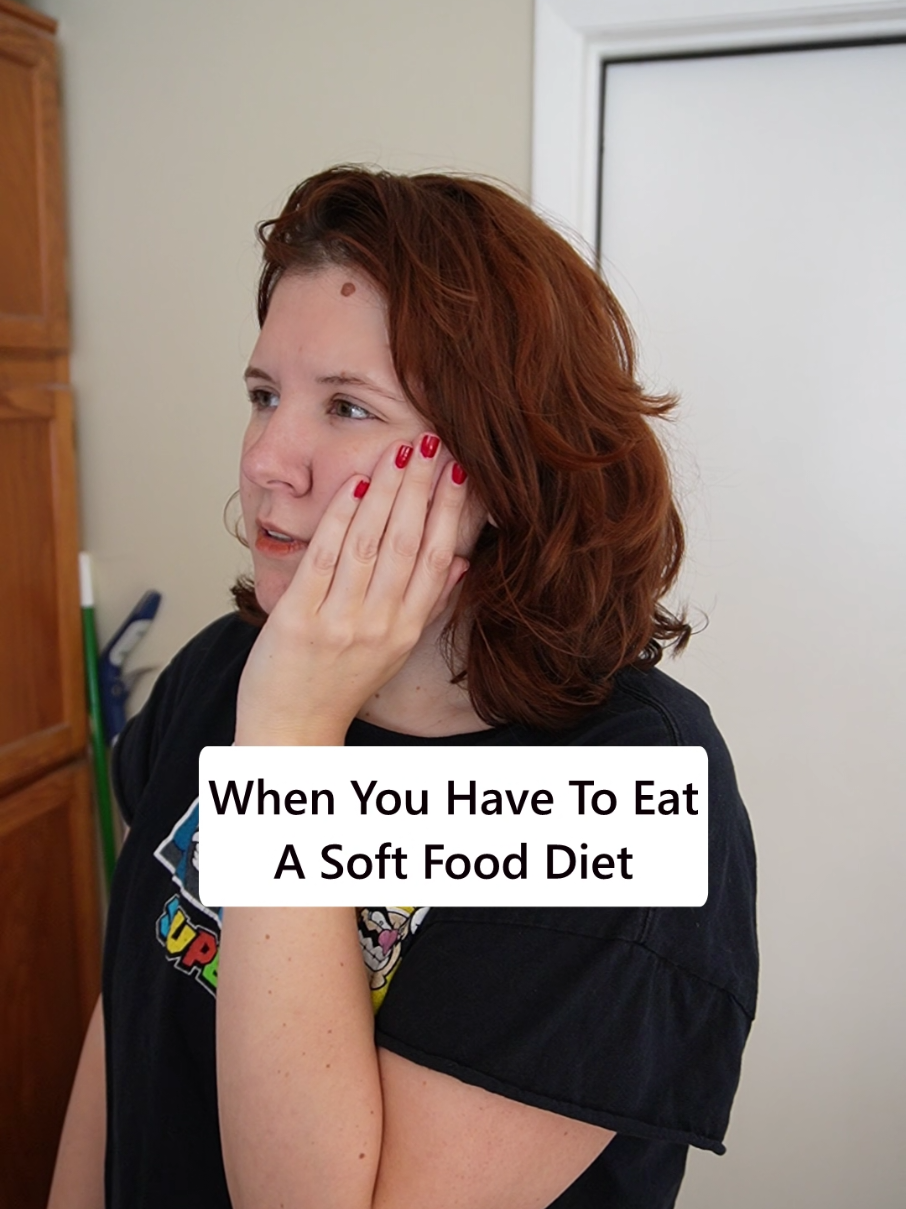 JUST GIVE ME SOME CRUNCHY ALREADY #toothpulled #toothextraction #softfooddiet #skit #sarahharlow #softfood #softfoods #dentalwork #dentalpain #comedy #comedyskit 