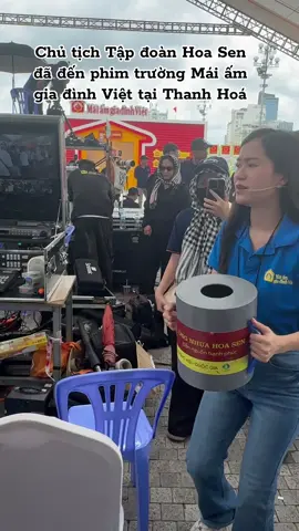 Chủ tịch Tập đoàn Hoa Sen đã đến phim trường Mái ấm gia đình Việt tại Thanh Hoá #maiamgiadinhviet #magdv #nghesycuacongchung 