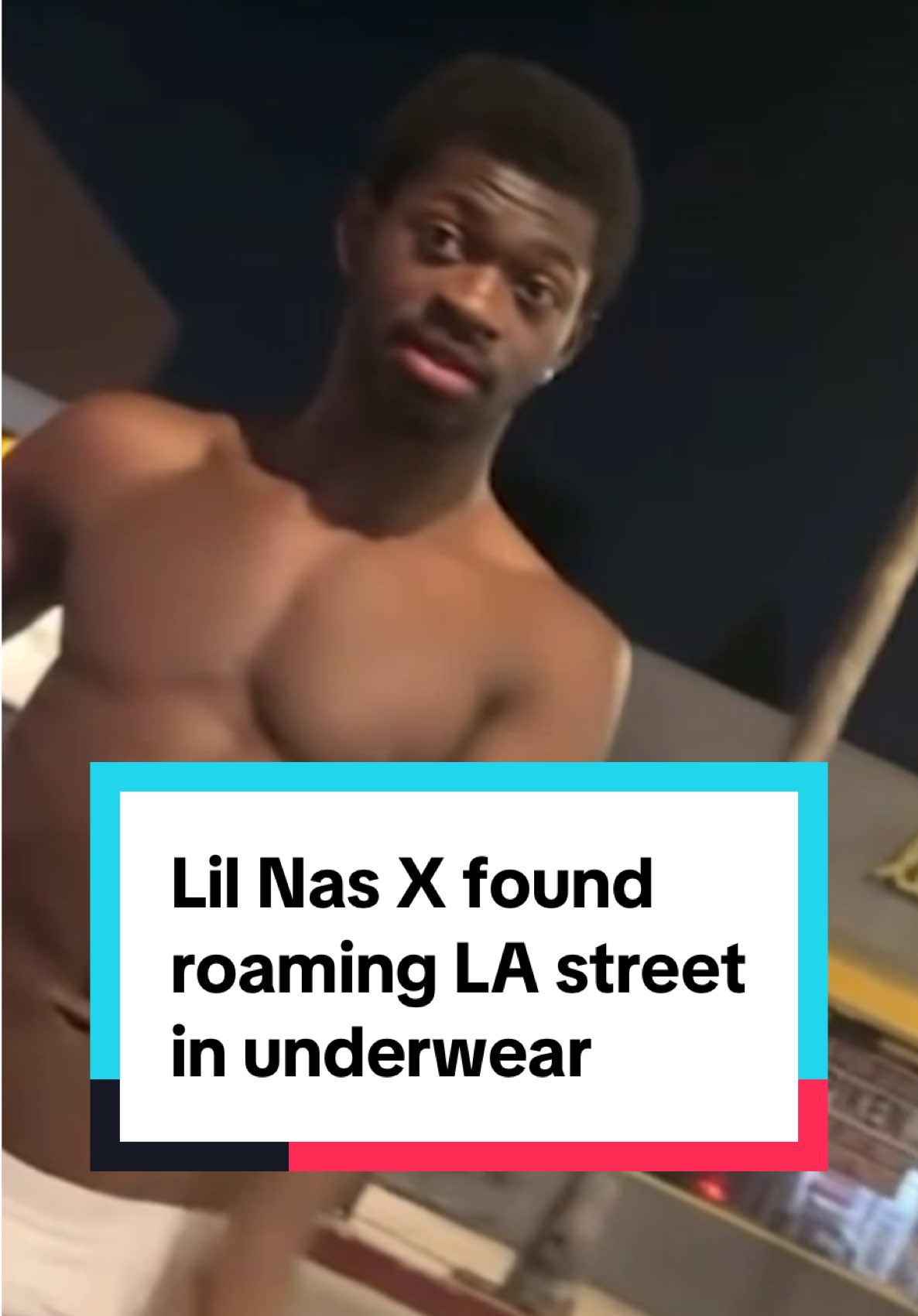 Lil Nas X has been filmed roaming the streets of LA near-naked, before being hospitalised and later arrested for abusive behaviour. #entertainment #celebrity #lilnasx #usa #celebritynews 