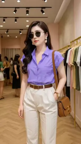 Sơ mi nữ tay hến form chuẩn tôn da #aosomi #aotayhen #aonucongso #thoitrangnu #aodep