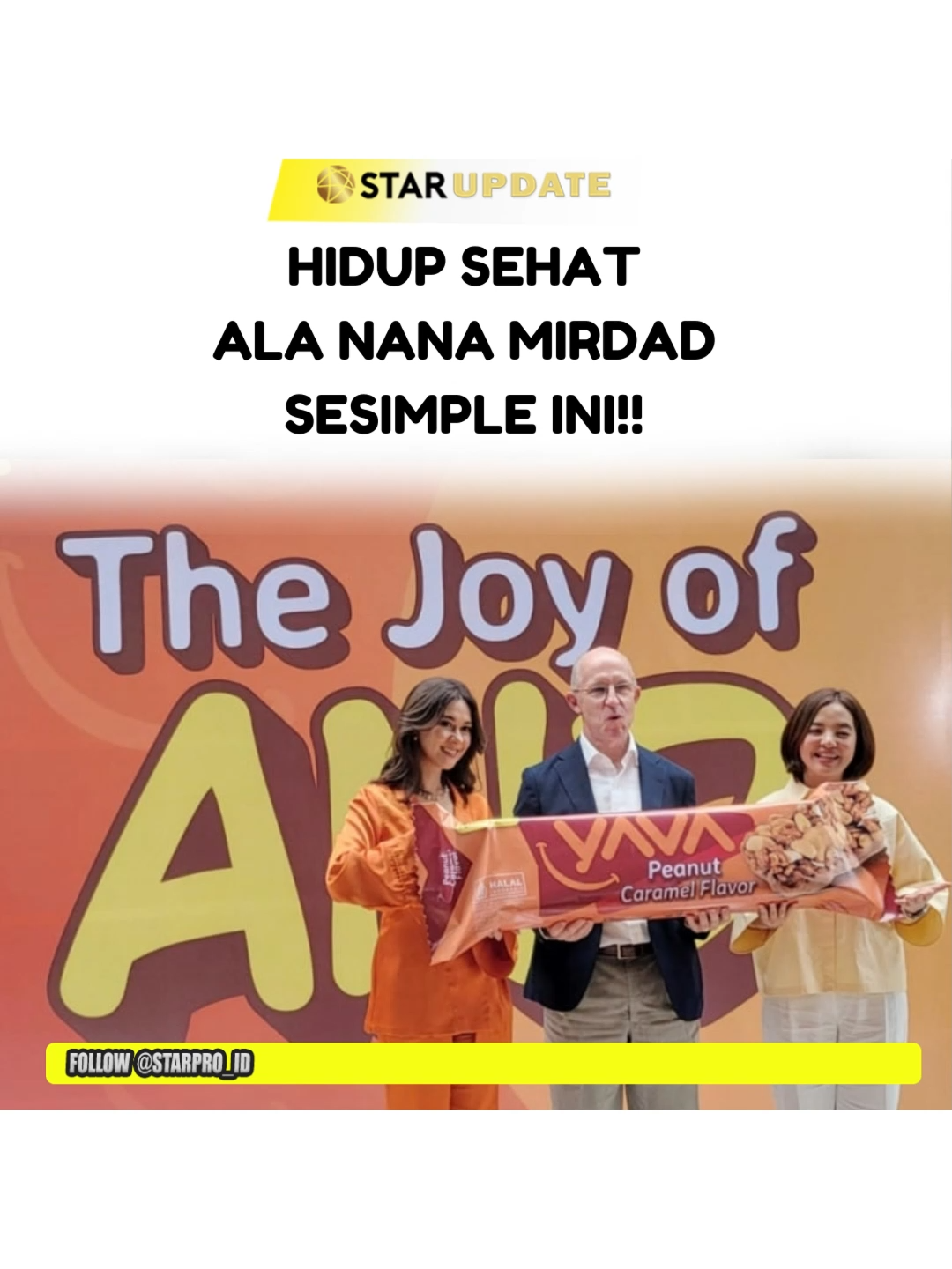 Nana Mirdad buktiin kalau hidup sehat bisa dimulai dari makanan 🌱✨ Dengan pola makan clean & konsisten bareng brand YAVA, ia tampil awet muda dan makin menginspirasi! #yava#brandmakanan#makanansehat#nanamirdad#viral#thejoyofand#snacksehat