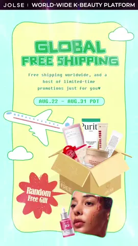JOLSE Global Free Shipping makes me a nice person..😇 For one week only, Worldwide KBeauty platform Jolse is offering FREE GLOBAL SHIPPING on all your favorite K-beauty goodies! 🛍️🛒 Treat your skin and your wallet — this is your sign to stock up! 🤑 Don’t wait — once it’s over, it’s over! 🏃🏼‍♀️  ————————————————————— El envío gratis de Jolse me hace buena persona.. 😇 ¡Solo durante una semana! La plataforma global de K-Beauty JOLSE ofrece ENVÍO GRATUITO A TODO EL MUNDO para que consigas tus productos coreanos favoritos. 🛍️🛒 Dale un capricho a tu piel y a tu bolsillo — ¡es tu señal para hacer stock! 🤑 ¡No lo pienses mucho — cuando se acaba, se acaba! 🏃🏼‍♀️ @cosmetic_jolse #jolse #freeshipping #jolsecosmetics #skincare #kbeauty                  