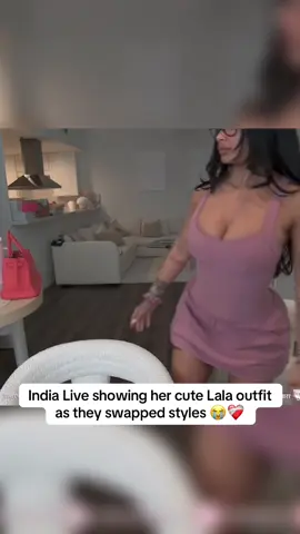 India Love showed her cute Lala outfit 😭❤️‍🩹 #lalabaptiste #indialove #fyp #streamer #twitchclips 