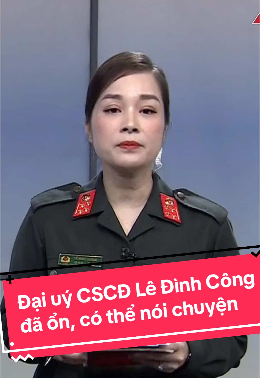 Đại úy cảnh sát cơ động Lê Đình Công đã tạm ổn, hiện có thể nói chuyện nhẹ nhàng #cscd #ledinhcong #dungcam #congan #hanoi #a80  
