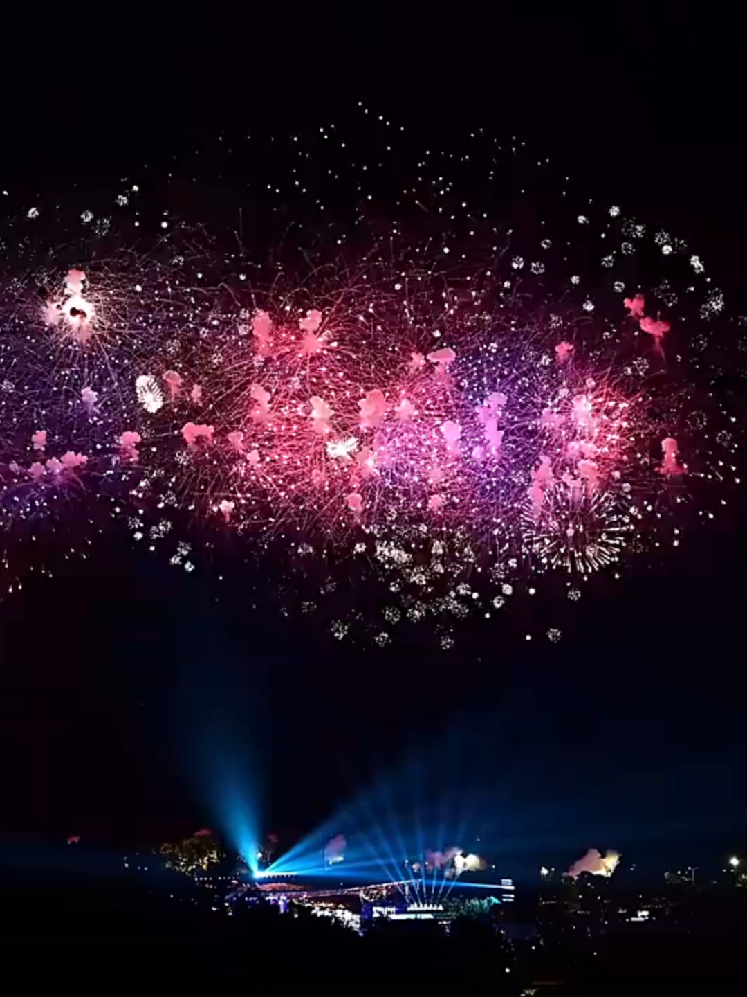 Chine# Feux d'artifice lors de la cérémonie de clôture des Jeux mondiaux 2025 à Chengdu.