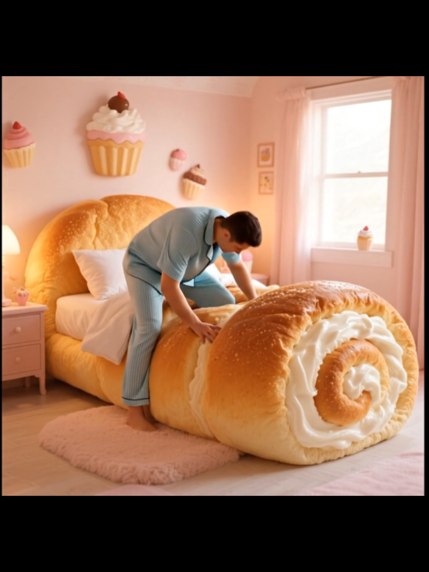 Cream roll bed  #Tiktok #asmr #viral #fyp #video 