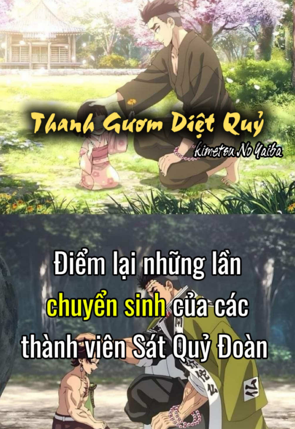 Điểm lại những lần chuyển sinh của các thành viên Sát Quỷ Đoàn #anime #viral #viralvideo #xuhuong #animevibesvn #kimetsunoyaiba #demonslayer #thanhguomdietquy #kny 