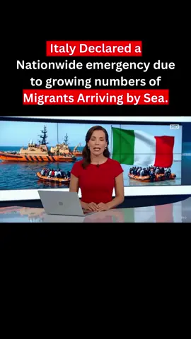 Italy Declared a Nationwide emergency due to growing numbers of Migrants Arriving by Sea.#gaza #iran #donaldtrumpteam #war #israele #iranvsisrael #usa #ukraine #russia #ukrainevsrussia #palestine #UK #internationalnews #globalnews 