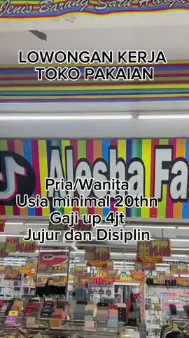 Pria/Wanita Usia minimal 20thn Gaji up 4jt Jujur dan Disiplin#fyp #fyp #xybca #masukberanda #lowongankerjaterbaru 