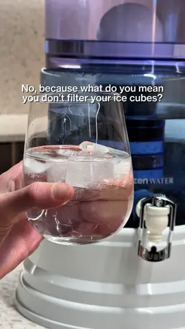 Your reminder that filtered water ice cubes make the best ice cubes 💙 #foryou #water #wellness #filteredwater 
