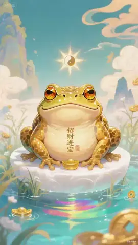 The golden toad arrives at home to symbolise a prosprosperous#goldentoad#furniture#invitingwealth#goodluck#health#longevity#fyp#foryou#FengShui#money #2025 