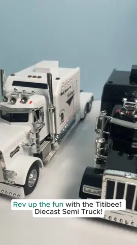 Titibee1 1:24 Scale Diecast Semi Truck Toy with Sound & Light Effects - Durable Metal Model for Kids Ages 4-7 - White Color Edition #toy #toyphotography #hotwheelsdaily #truckcoloringbook #toytruck #constructionvehicletoys #monstertrucktoys #diecastmodels #toyotatruck #toytrucks