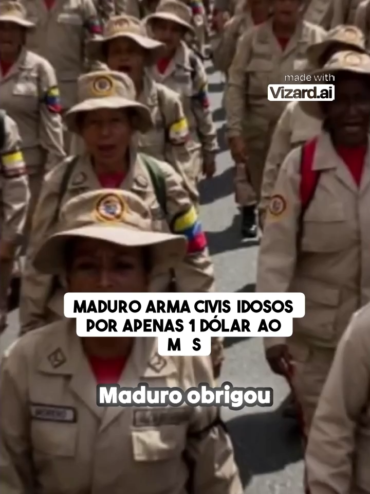 #Maduro arma civis idosos por apenas 1 dólar ao mês