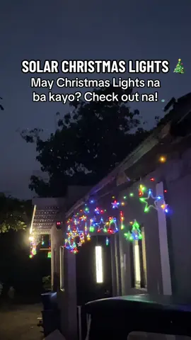 Solar Christmas Lights ngayon pasko! Less hussle, tipid sa kuryente at safe sa sunog! Automatic na mag on basta dumilim.  #solarchristmaslights #solarpower #christmasledlights #christmasdecorations #christmasdecorations 