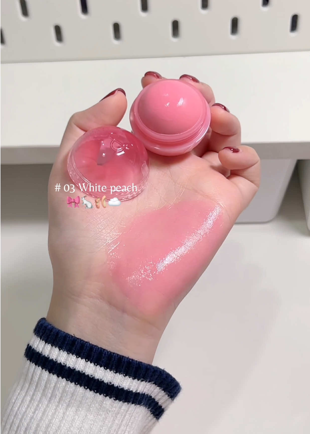 Rom&nd NEW Juicy Roll Cheek - Dewy Liquid Blush ( ในคริปสี 03 White peach ) ✨🐇🩰☁️🎀สีชัด ฉ่ำสวยมาก ชอบแพคเกจ พกพาง่ายมาก ##romnd##romndblush##blush##fyp#tiktokmakeup 