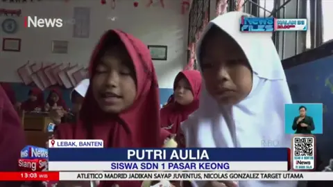 Program Makan Bergizi Gratis (MBG) di Kabupaten Lebak, Banten mulai dilaksanakan guna menunjang peningkatan gizi siswa-siswi jenjang pendidikan Sekolah Dasar dan Sekolah Menengah Pertama. Pelaksanaan program MBG yang digagas Presiden Prabowo Subianto belum dilaksanakan di seluruh wilayah Kabupaten Lebak. #kabar #indonesia #terkini #lebakbanten #inews #mbg #gizi #beranda #foryoupage 