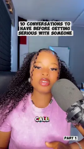 10 conversations to have before you get serious with someone.  Watch till the end. #creatorsearchinsights #thegirlytalk1 #relationshipquestions #relationshipadvice 