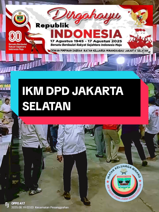 Acara puncak perayaan HUT RI ke 80 dan HUT IKM ke 9  IKM DPD JAKARTA SELATAN 2025 Alhamdulillah semua agenda kegiatan sejak awal sampai akhir berjalan dengan lancar, terimakasih para donatur terimakasih untuk semua pihak yang terlibat dalam acara ini #ikm #ikmpusat #ikmjaksel 