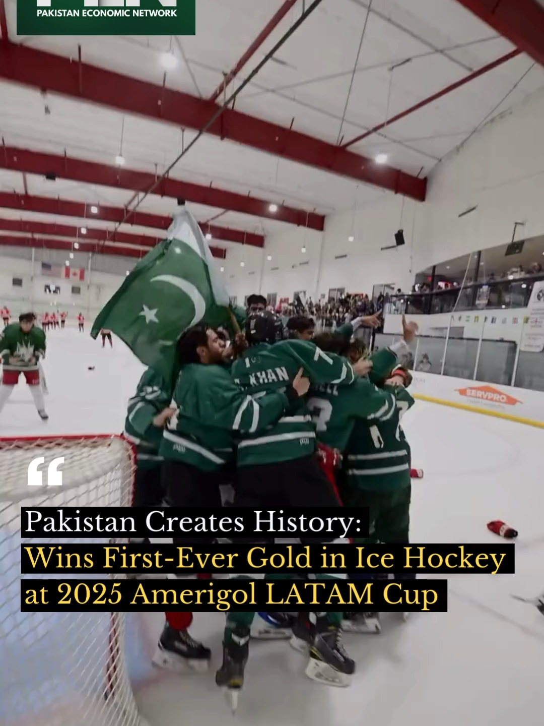 Pakistan Creates History: Wins First-Ever Gold in Ice Hockey at 2025 Amerigol LATAM Cup Pakistan has created history by winning its first-ever Gold Medal 🥇 in Ice Hockey at the 2025 Amerigol LATAM Cup (Division 3). The team went unbeaten with a flawless record of 5-0-0-0, scoring 49 goals while conceding only 11. A proud moment for the nation as Pakistan 🇵🇰 shines on the global sports stage. #Pakistan #icehockey #latamcup2025 #goldmedal #paksports #historicwin #prideofpakistan #SportsNews