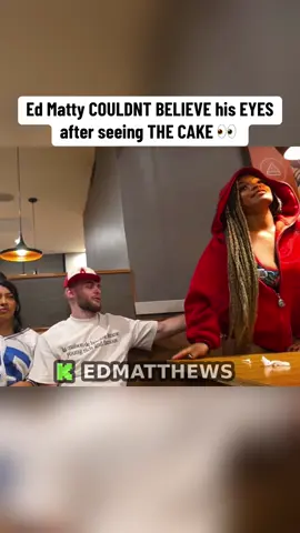 Ed Matty COULDNT BELIEVE his EYES after seeing THE CAKE 👀  #hstikkytokky #edmatthews 