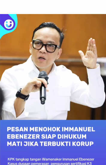 Wamenaker Immanuel Ebenezer Ditangkap OTT KPK, Ini Sederet Pernyataan Kontroversial Noel. Wakil Menteri Ketenagakerjaan (Wamenaker) Immanuel Ebenezer ditangkap Komisi Pemberantasan Korupsi (KPK) dalam operasi tangkap tangan (OTT) pada Rabu (20/8/2025) malam. Dalam OTT KPK tersebut, Immanuel Ebenezer diamankan terkait dugaan pemerasan dalam pengurusan sertifikasi Keselamatan dan Kesehatan Kerja (K3). Wakil Ketua KPK Fitroh Rohcahyanto dalam konfirmasinya mengungkap bahwa penangkapan ini benar terjadi dan menegaskan tuduhan pemerasan dilakukan Immanuel selaku Wamenaker. Immanuel Ebenezer dikenal dengan nama panggilan Noel, sebagai Wakil Menteri Ketenagakerjaan, ia memiliki peran strategis di kementerian yang menangani urusan ketenagakerjaan, termasuk pengaturan ketenagakerjaan dan keselamatan kerja. #Wamenaker #OTT #KPK #ImmanuelEbenezer #Ditangkap 