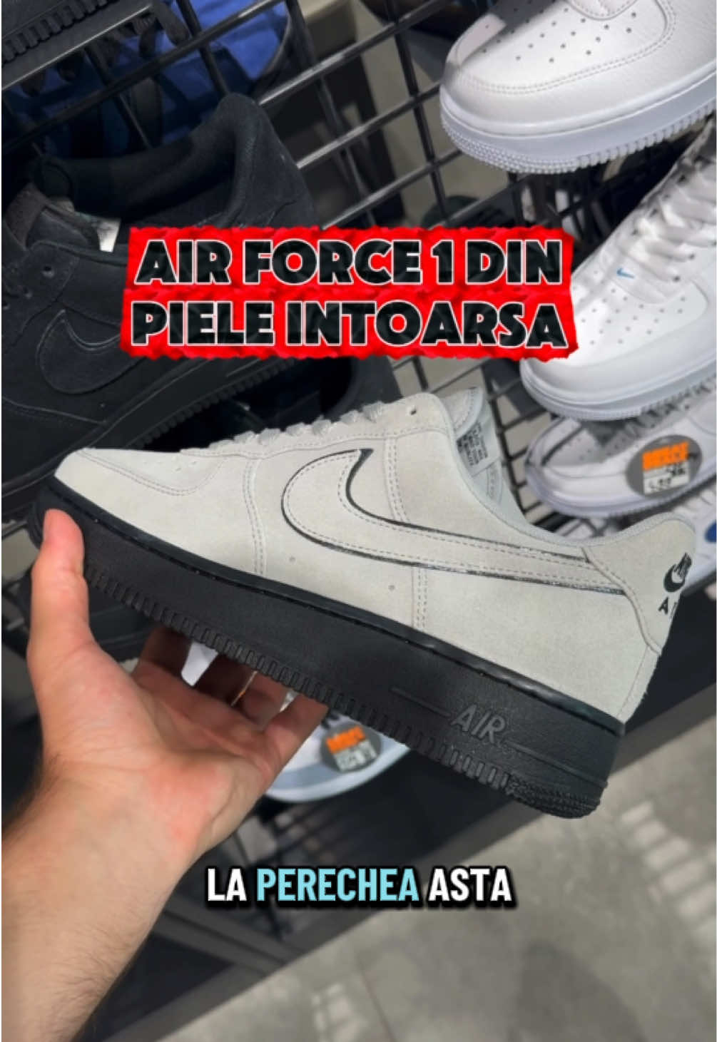 Air force 1 din piele intoarsa perfecti pentru back to school #fyp #andreisnkrs 