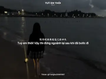 ｜TUY EM THOI｜“随你吧别再走远之后回头，————。“ #随你吧 #tuyemthoi #nhactrungquoc #1k #viral 