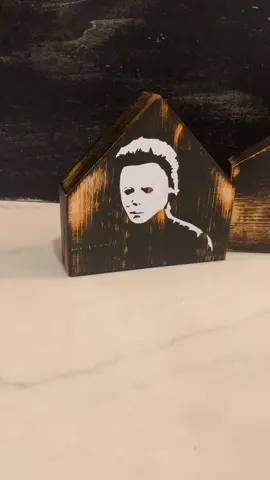 🎃 Set of 3 wooden Michael Myers houses – the perfect Halloween décor for any horror fan! Handcrafted with a spooky distressed finish, these are great for your mantel, entryway, or haunted display. 👻 And it doesn’t stop there — we’ve got other characters available too! 🩸 Grab yours now in our Etsy shop before they’re gone! #michaelmyers #halloween #horror #horrortok #homedecor   