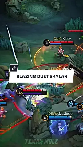 Blazing Duet From Onic Skylar 🤩🔥😈 #MLBB #MobileLegendsBangBang #MerdekaMabar #onicskylar #fyp 