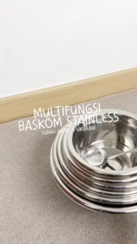 Baskom stainless tebal harga 100 ribuan dapat 6 bund🥰 #baskom #baskomstainless #baskomstainless6set #katacipeipei #fyp 