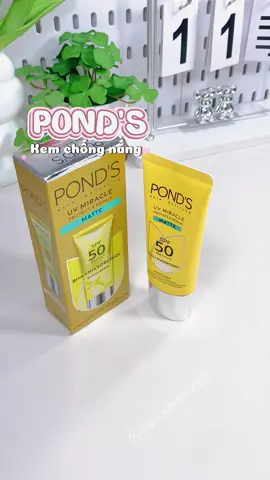 Kem chống nắng phổ rộng POND'S UV MIRACLE SPF 50+ PA++++#chongnangphorong #chongnang #ponds #pondsvietnam #hoptaccungunilever 