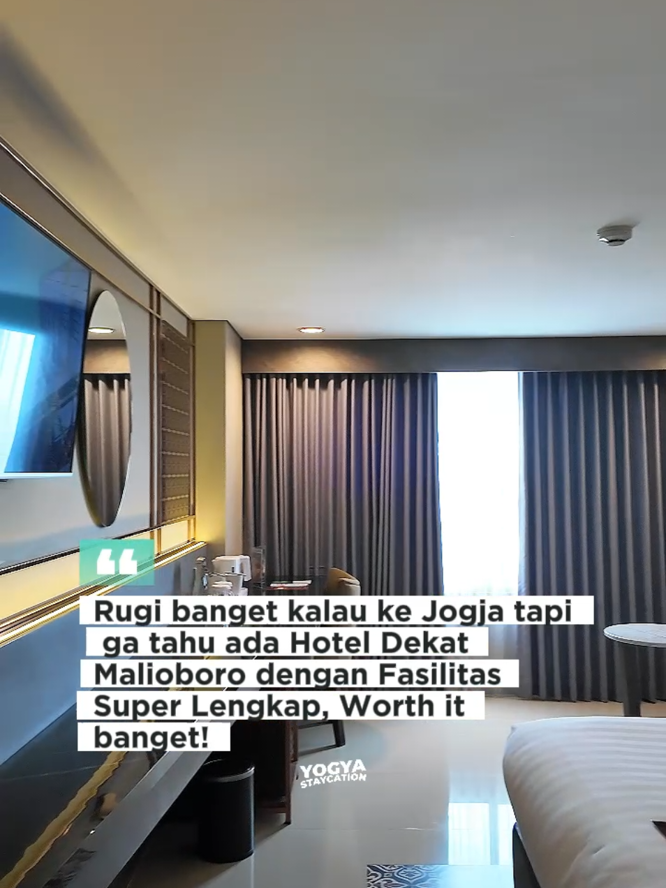 Rugi banget kalo ke Jogja tapi belum tahu ada hotel dekat Malioboro dengan fasilitas super lengkap, Worth it banget 📍 Info Lokasi Penginapan dan Harga Penginapan cek di Tag Lokasi Pojok Kiri bawah video. Dapatkan cashback up to Rp350,000 untuk pemesanan hotel pertama! __ Bookingnya langsung dari TIKTOK biar lebih hemat dan dapet potongan harga lebih murah. Caranya: ➡️ Silahkan Klik Tag Lokasi yang ada di Pojok Kiri bawah video ini, nanti ada fitur Booking dan Cek Harga. Atau ➡️ bisa cek di Bio dan di Tiktok Story untuk update Staycation & Wisata setiap hari. __ . . . #staycationakhirpekan #staycationjogja #hoteljogja #penginapanjogja #jogja24jam 