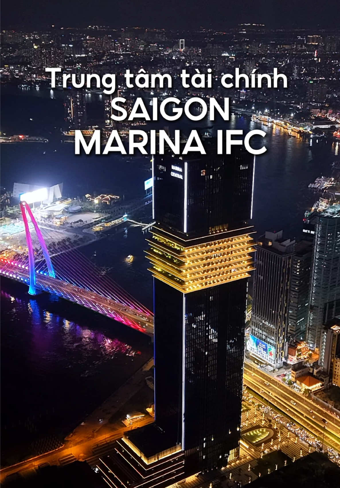 Diện mạo mới toà nhà trung tâm tài chính quốc tế Saigon Marina IFC. #saigonmarinaifc #marinacentraltower #toanhasaigonmarina #huylebds 