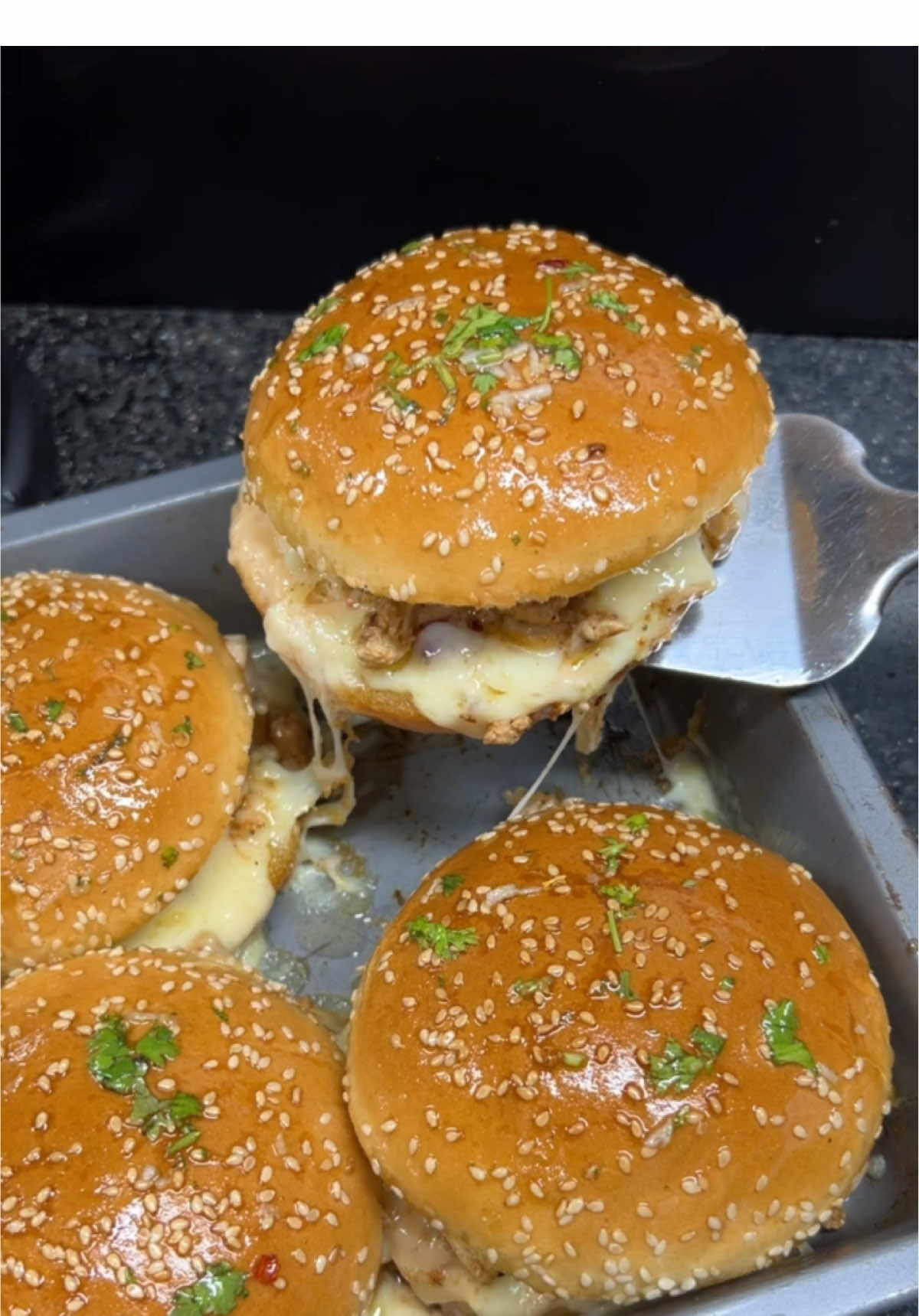 Cheesy Chicken sliders #Recipe #easy #viral #foryou #FoodLover #treanding #cooking #tiktokfood #burger #chessy #sliders #yumm 