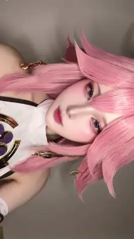 あ〜ん。 #原神コスプレ#八重神子コスプレ#GenshinImpact  #genshincosplay#yaemikocosplay