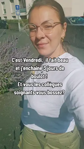 Week de boulot mais avec le soleil c'est appréciable! #soleil #weekendwork #aidesoignante #soignant 