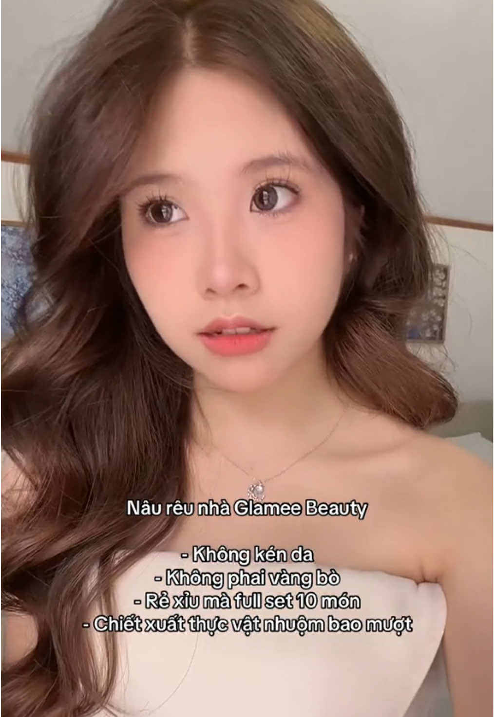 Trả lời @babymoc tui nhuộm màu nâu rêu nhaaaa, lên màu siêu chuẩn mà dễ nhuộm lắmmm @GLAMEE BEAUTY VN  #glameebeauty #nhuomtoc #glameeVN #nhuomtoctainha #thbg