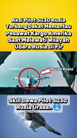 Pilot Su30 Rusia Terbang Dekat Ke Pesawat Amerika #military #aviation #pesawattempur #pilot 