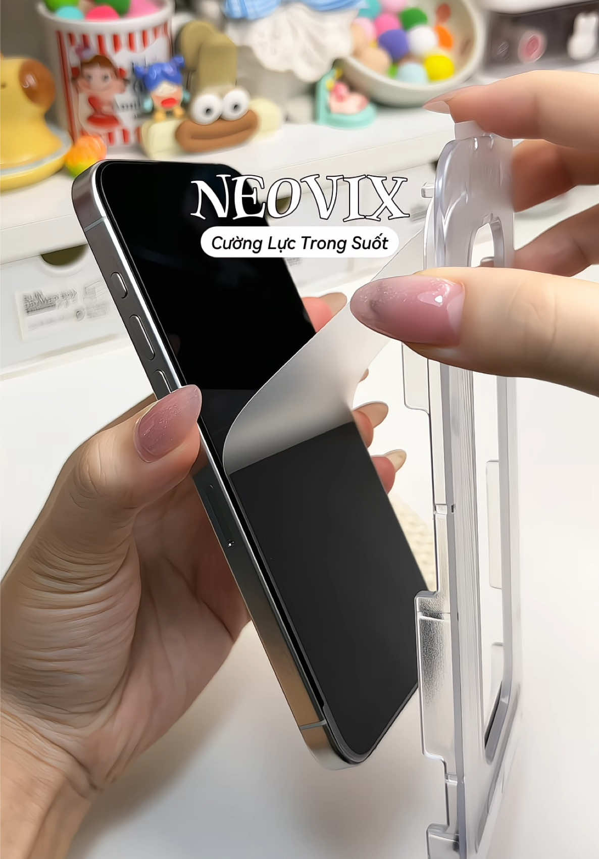 lần đầu dán mà siêu thành công ✨ #cuongluciphoneneovix #neovix #unboxing #mocgiao #viralvideo 