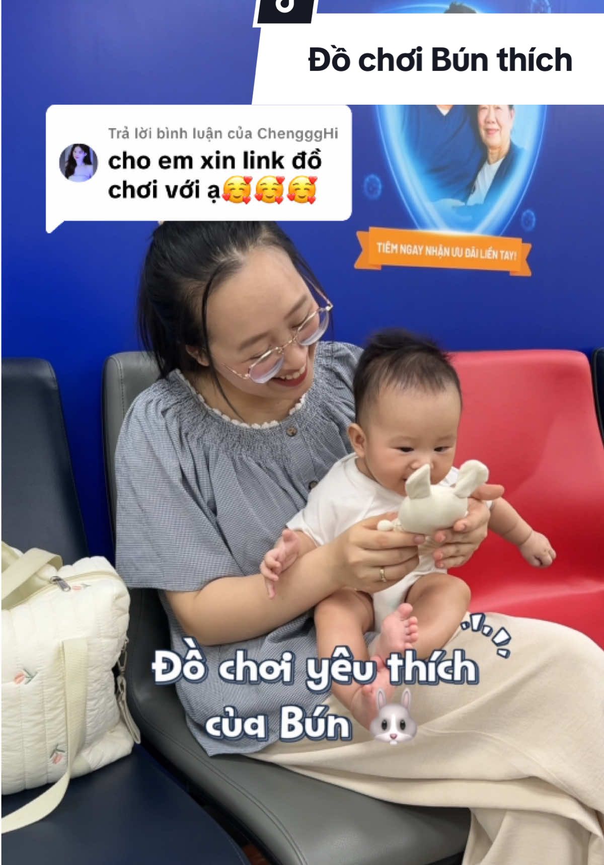 Trả lời @ChengggHi Đồ chơi Bún thích ơi là thích đây ạ🐰✨ Rèn khả năng cầm nắm và phát triển xúc giác tốt lắm ạ🥰 #luclac #luclacthunhoibong 